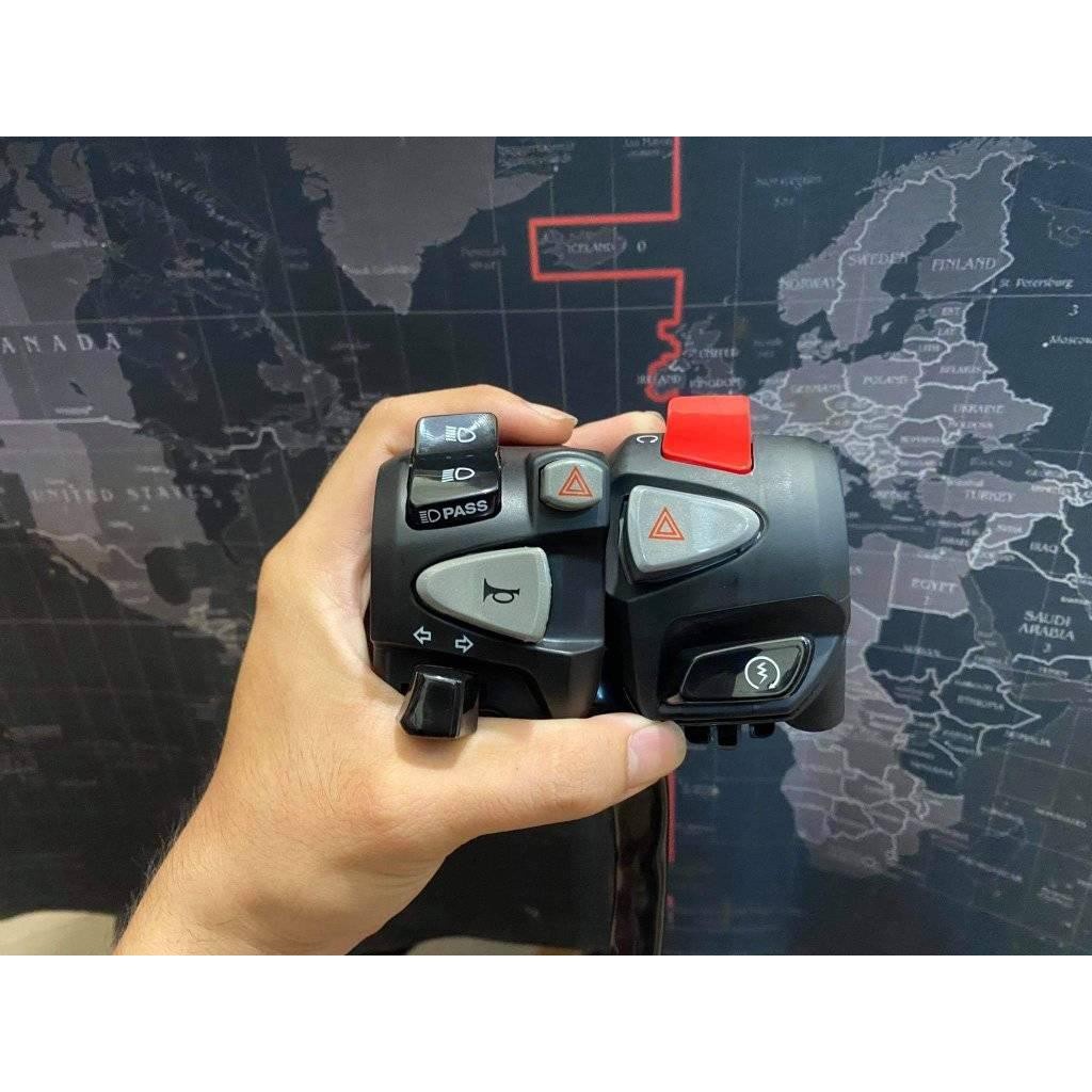 Cùm công tắc trái CB650 CB1100 full chức năng Vario Raider Sirius Wave Exciter Vision ( tặng cao su 