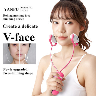 Con lăn cao su mềm tạo tác làm đẹp nâng và thắt chặt mặt chữ V Giảm béo cằm đôi Dụng cụ Massage mặt