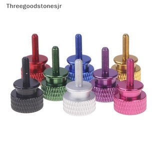 TGS 10 Cái M3 * 10MM Knurl Đầu Bước Cao Tay Thắt Chặt Ngón Tay Cái Vít Hợp Kim Nhôm Đầy Màu Sắc Thumbscrews Bu Lông Cho PC Vỏ Máy Tính JR