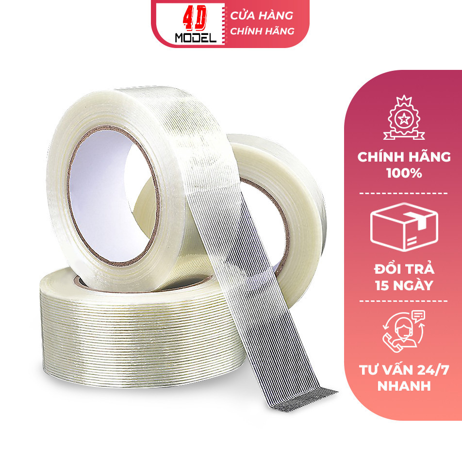 Băng Dính Sợi Thủy Tinh Bản 2cm, 3cm, 4cm Dùng Dán Bản Lái & Gia Cố KIT Máy Bay Su27, F22, Các Loại 