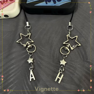 [Vignette] - COD Hot Girl Style Star Letter Pendant Girl Heart Earphone Điện thoại đơn giản đa năng