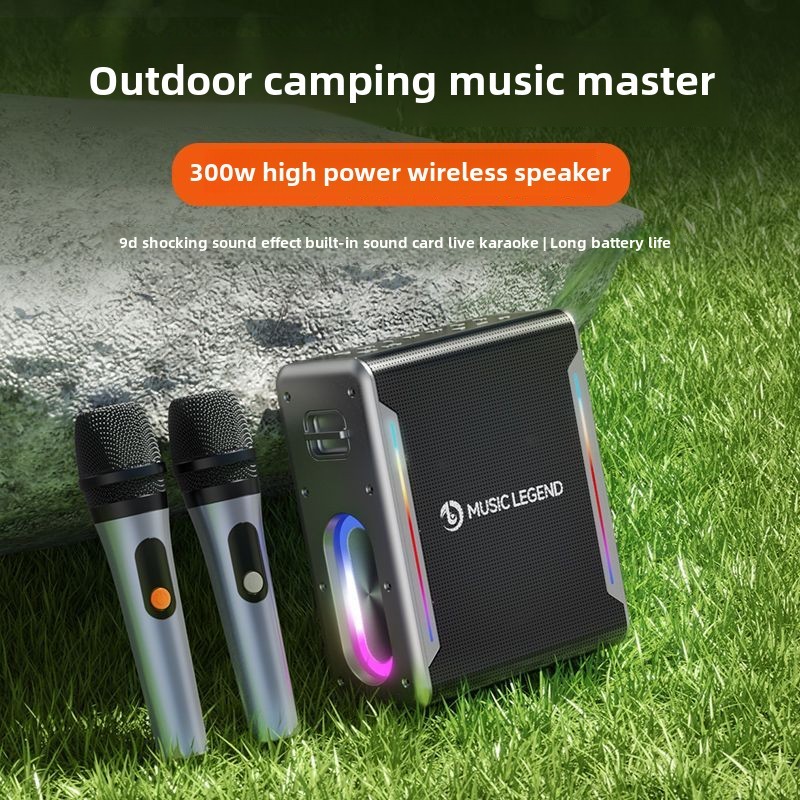 Music Legend V8PRO Công suất cao Ngoài trời Di động Micro âm lượng cao Thẻ âm thanh trực tiếp Tích h