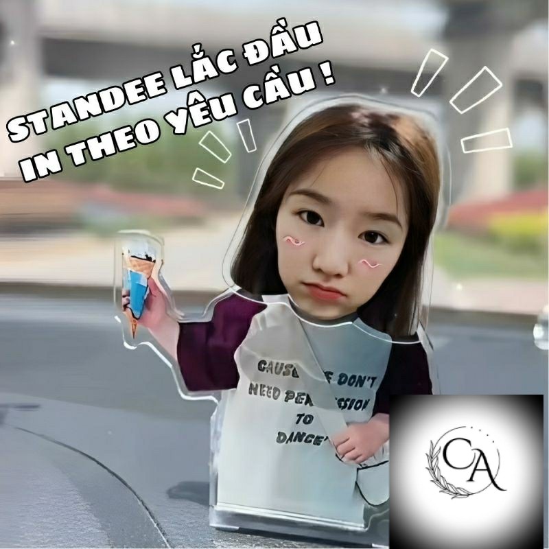 STANDEE LẮC ĐẦU IN THEO YÊU CẦU - Con lắc in ảnh lắc đầu theo yêu cầu