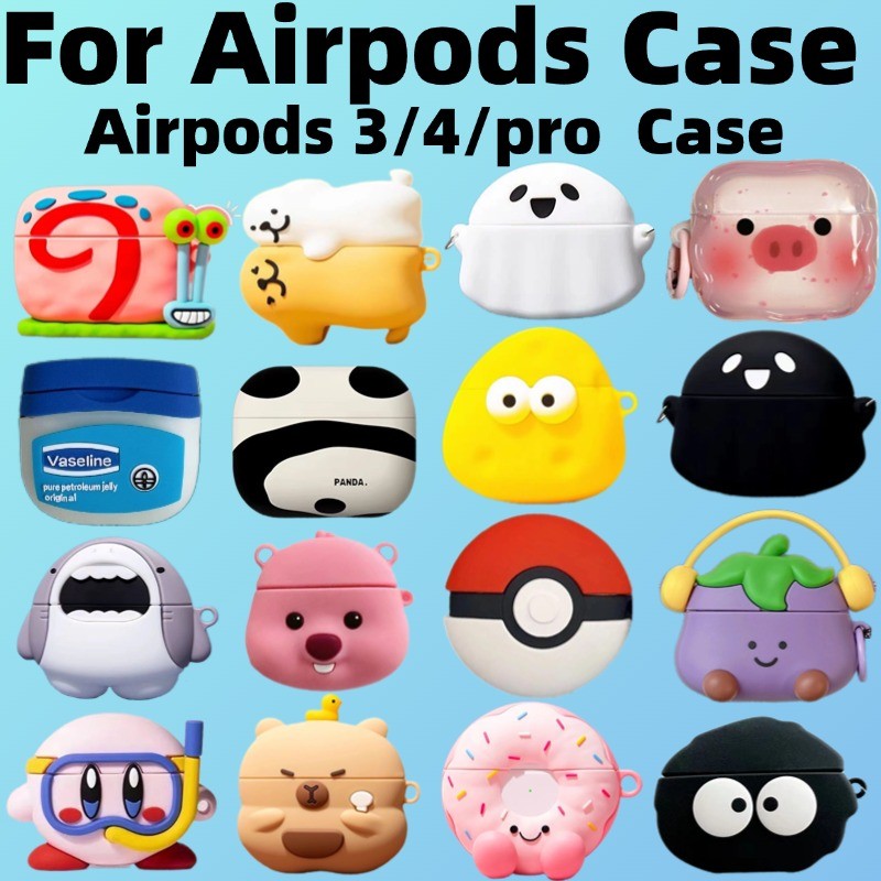 Dành cho vỏ AirPods 4 / Vỏ AirPods pro / Pro2 3 vỏ hoạt hình cho AirPods Pro2 / 4 cho vỏ inPods 12 /