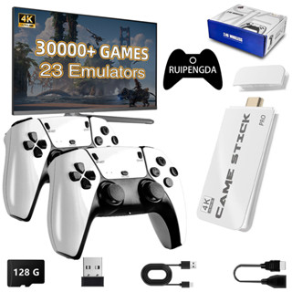 Máy Chơi Game Điện Tử M15 4K TV Game Stick 128G Tích Hợp 30000 Trò Chơi Cầm Tay Chơi Game Bộ Điều Khiển Không Dây Retro Tay Cầm Chơi Game