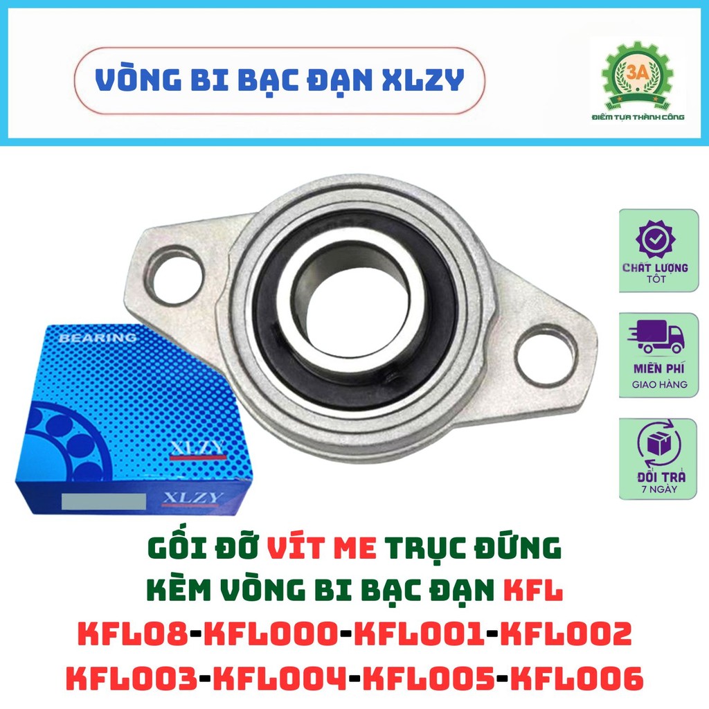Gối đỡ vít me trục đứng KFL08 KFL000 KFL001 KFL002 KFL003 KFL004 KFL005 KFL006 - Chính hãng XLZY