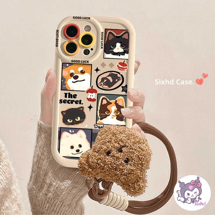 Ốp Lưng Samsung A23 A05s A05 A12 A06 A15 A16 A53 A35 A13 A14 A50 A50s A32 A24 A25 A34 A33 A30s A22 A51 A54 A03s M12 M15 M16 Ốp Điện Thoại Silicon Hoạt Hình Lucky Puppy Bìa Mềm