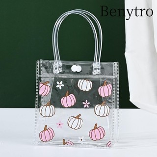 Túi đóng gói quà tặng BENYTRO, Túi Tote có tay cầm PVC, Túi đựng đồ chống nước trong suốt dung tích lớn