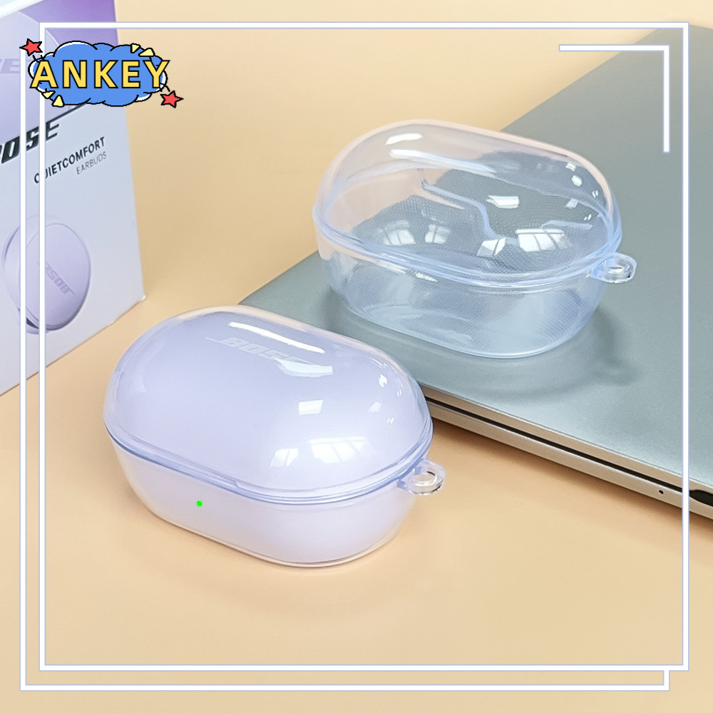 Case for Bose Quietcomfort Earbuds 2024 Clear Cover Transparent TPU Wireless Earphone Cases Shell