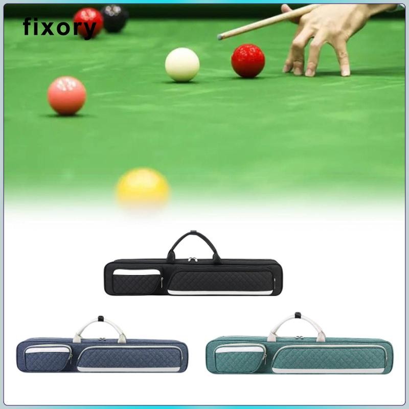 Fixory Pool Cue Bag Organizer Pool Cue Carry Case Chống mài mòn 1 / 2 Chia 8 lỗ cho ngoài trời