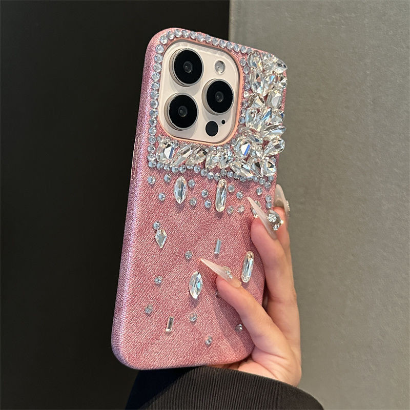 Ốp Điện Thoại Kim Cương Lấp Lánh Thời Trang Tương Thích Với IPhone 16 Pro Max Cho IP i11 12 PM 13 14