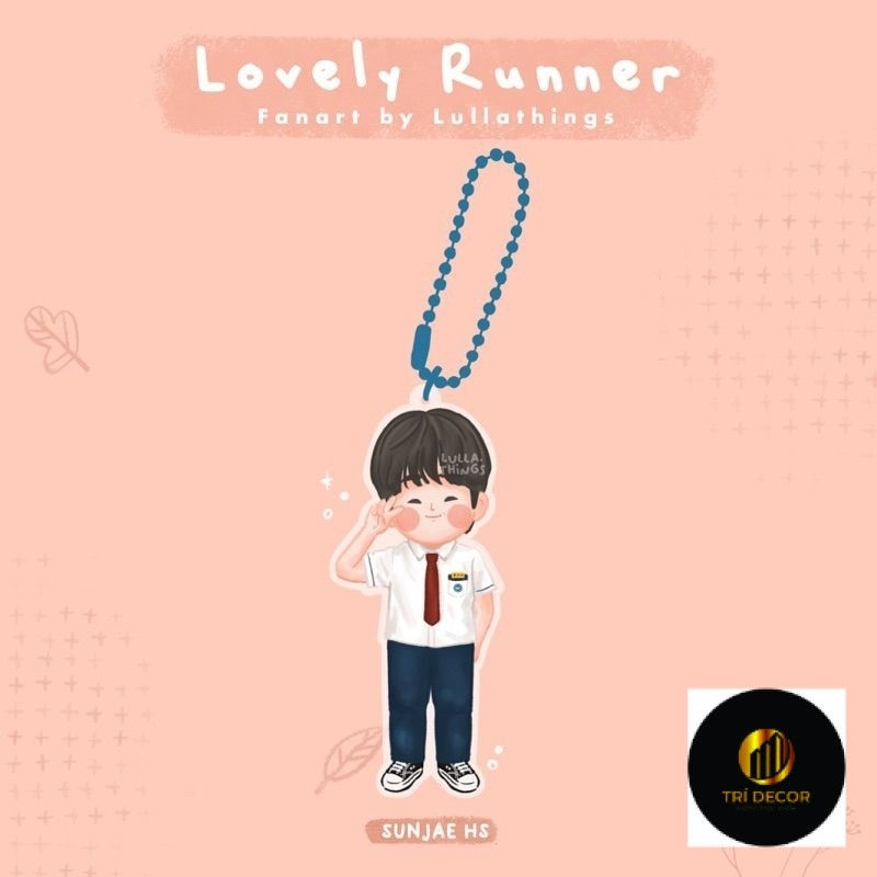 Móc khóa lovely runner phiên bản cute