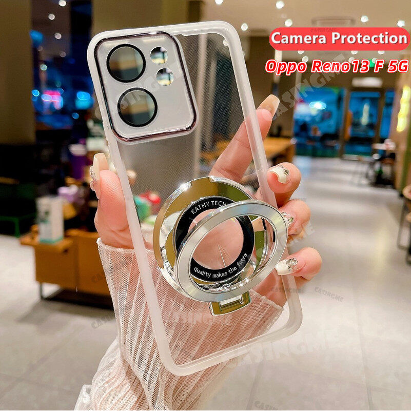 Oppo Reno13 F 5G Vỏ Trong Suốt Giá Đỡ Len Camera Chống Sốc Ốp lưng Oppo Reno13 Pro 5G Reno13Pro Reno
