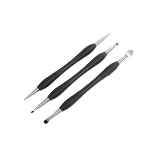 【GRCEKRIN】Modeling Tools Stainless Steel 15.2cm Black Leathercraft Modeling Tool Set