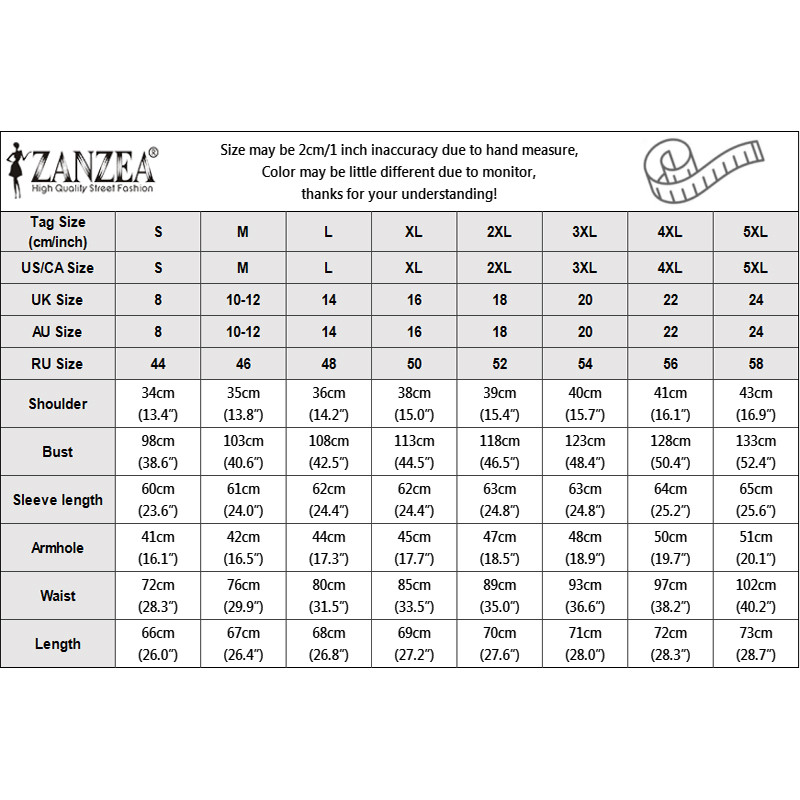 Zanzea Áo sơ mi nữ cổ chữ V thông thường Hàn Quốc có tay áo sọc eo | BigBuy360 - bigbuy360.vn