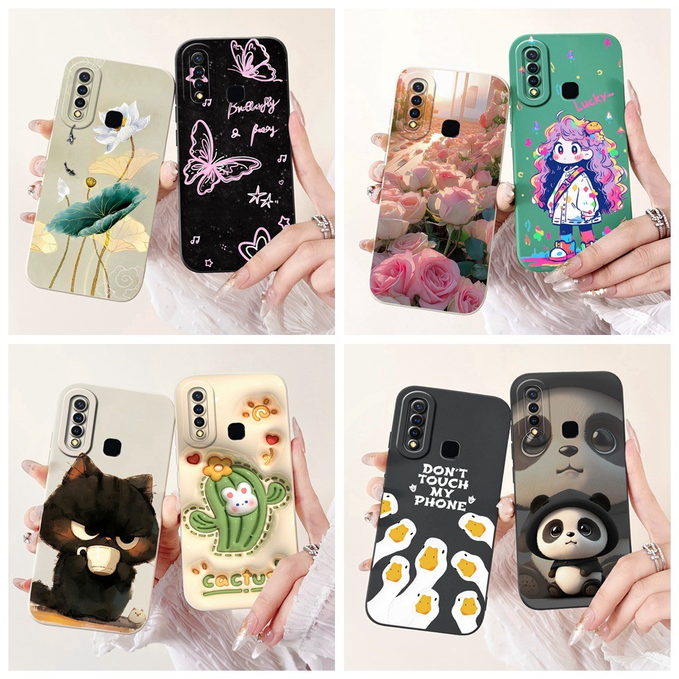 Ốp lưng Vivo Y19 1915 Thẩm mỹ Mèo dễ thương Thời trang Ốp điện thoại silicon ngộ nghĩnh Vivo Y19 Ốp 