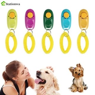 Stationwa Pet Tranining Clicker, Đồ chơi Clicker cho chó bằng nhựa nhiều màu, Sự vâng lời thú cưng Tranining Di động chuyên nghiệp Còi sân