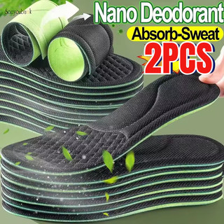 Độ đàn hồi cao Massage chỉnh hình Đế mềm cho nam giới Khử mùi thấm mồ hôi Miếng đệm giày thể thao Memory Foam Nano Kháng khuẩn chèn đệm