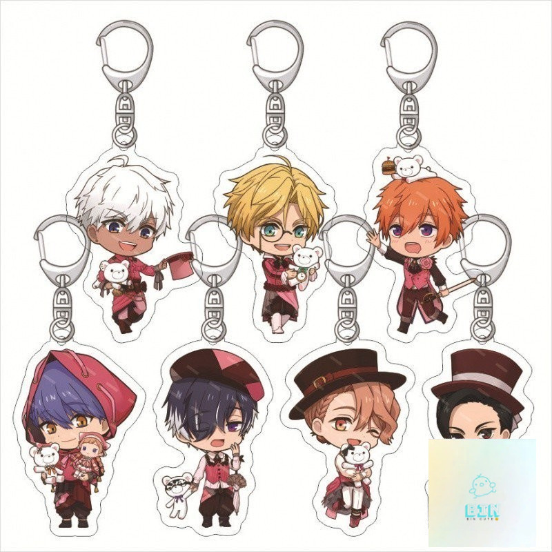 [Còn hàng] Obey Me Móc khóa Acrylic cùng phong cách Mặt dây chuyền cá nhân hóa ngoại vi Móc treo hai