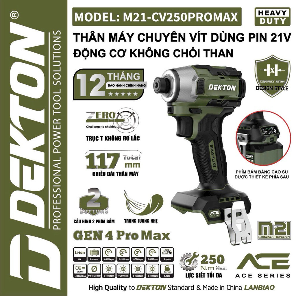 New🌟 M21-CV250PROMAX/ CHUYÊN VÍT THẾ HỆ THỨ 4 - BẢO HÀNH 12 THÁNG…