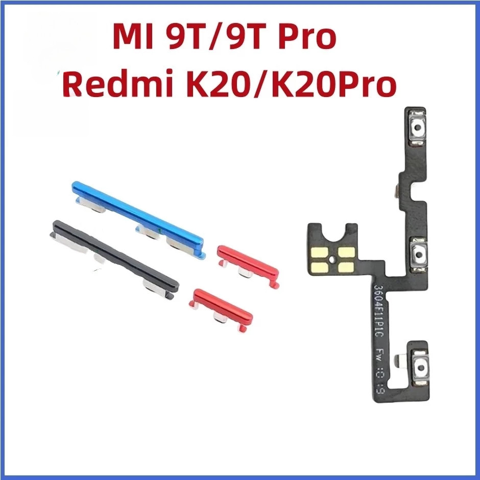 Nút Bên Âm Lượng Nguồn Cho Xiaomi Redmi K20 K20 Pro / Mi 9T 9T Pro Bật Tắt Nút Nguồn