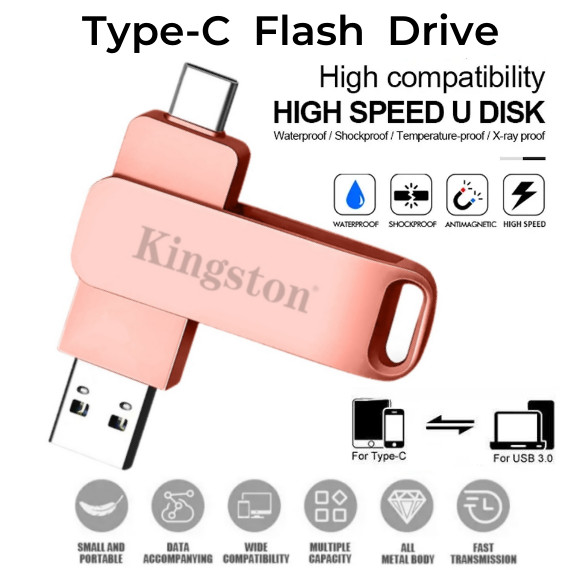 Ổ đĩa Flash TypeC Pendrive 1TB TypeC 512GB Usb Flash Drive cho điện thoại di động Usb Thumbdrive