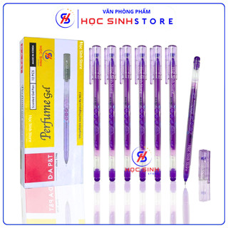 Hộp 12 Cây Bút Gel Hàn Quốc Perfume Ngòi Kim 0.48mm Mực Xanh/Tím Hiệu Dong A