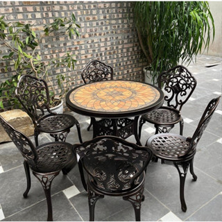 Bộ Bàn Ghế Nhôm Đúc Sân Vườn Cao Cấp (BANGHE) Bàn Ghế Ngoài Trời BỀN + ĐẸP Cao cấp Sang Trọng