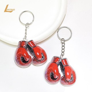 [Lakebao] 2 Chiếc Móc Khóa Găng Tay Đấm Bốc Acrylic Móc Khóa Trang Trí Cá Tính Và Sáng Tạo Móc Khóa Mặt Dây Chuyền Cho Bé Trai Quà Tặng [MỚI]
