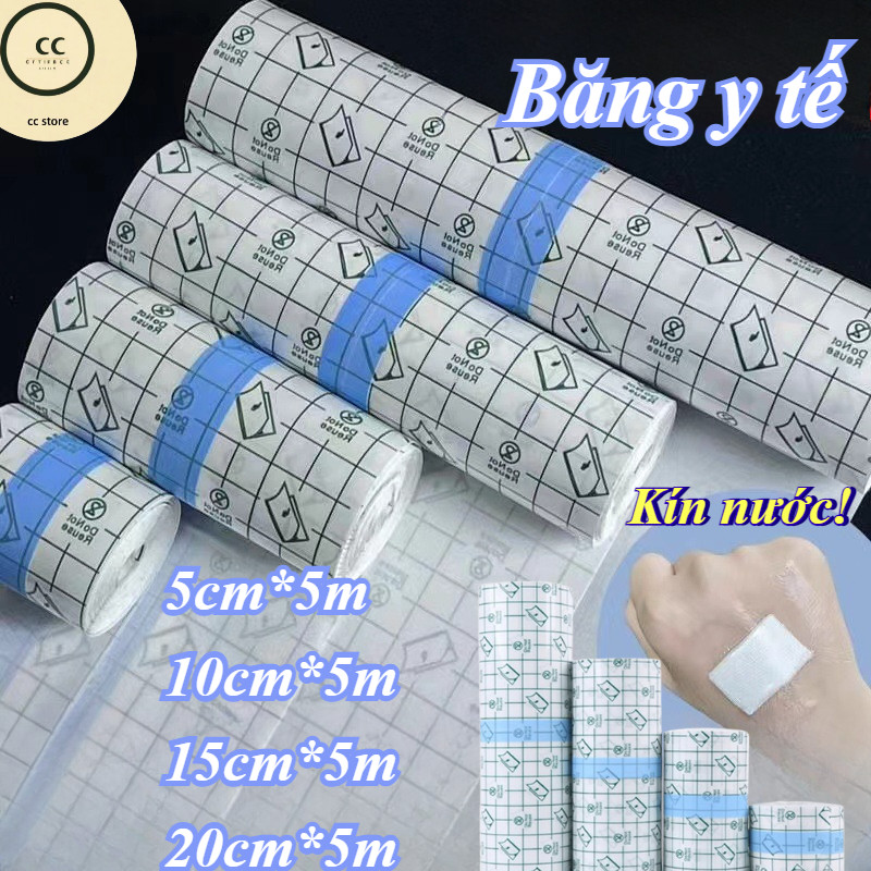 Cuộn Băng Dính Y Tế Dán Vết,Trong Suốt Chống Thấm Nước Có Thể Tắm Rửa Được,Bảo vệ vết thương,siêu thoáng khí và đàn hồi