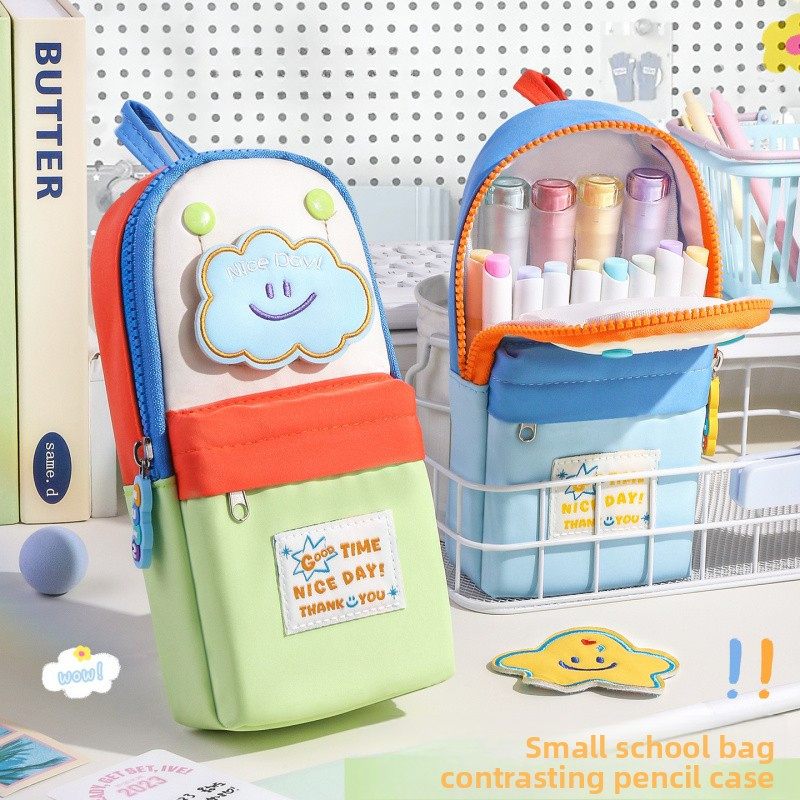 Macaron Color Series Phong Cách Hàn Quốc Hộp Đựng Bút Chì Dung Tích Lớn Văn Phòng Sinh Viên Giá Trị Cao Túi Văn Phòng Phẩm Bút Chì Hộp Văn Phòng Phẩm