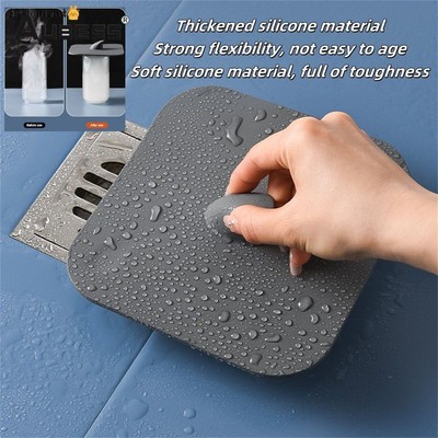 Aubess Silicone khử mùi cống cho phòng tắm, chống mùi hôi, nắp cống, nút chặn, nắp bồn cầu, sản phẩm phòng tắm bri