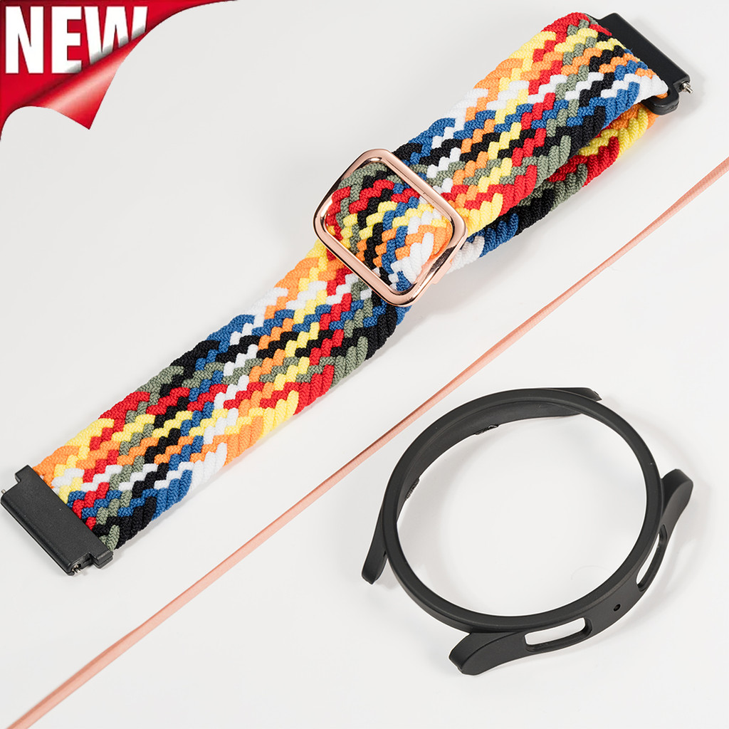 Dây bện + Vỏ bọc nửa PC Tương thích cho Samsung Galaxy Watch 6 5 4 40mm 44mm cho Samsung Galaxy Watc