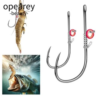 Opearey 10 Chiếc Móc Mồi Tôm Sống, Móc Câu Cá Thép carbon Cao Cấp Thép carbon, 2024 Khoảng Cách Rộng Mềm Giun Không Cỏ Giun Hawksbill Móc Đơn Câu Cá Biển