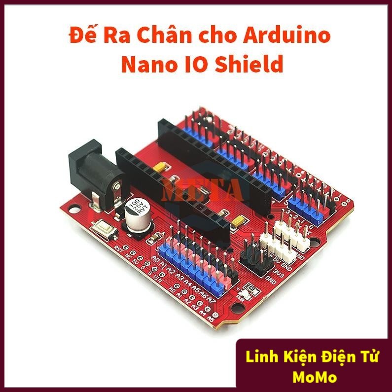 Đế Ra Chân cho Arduino Nano IO Shield V3.0 Màu Đỏ - Board mở rộng Arduino Nano V3.0