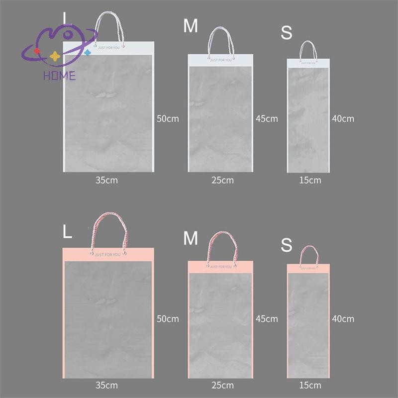 [mayhome] 10 Túi đóng gói hoa Túi hoa trong suốt Trang trí hoa {TH}