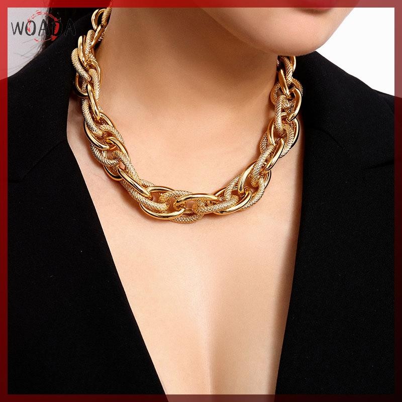 WOADA Punk Choker Vòng Cổ Kim Loại Nặng, Phong Cách Hip Hop, Quà Tặng Việt Nam