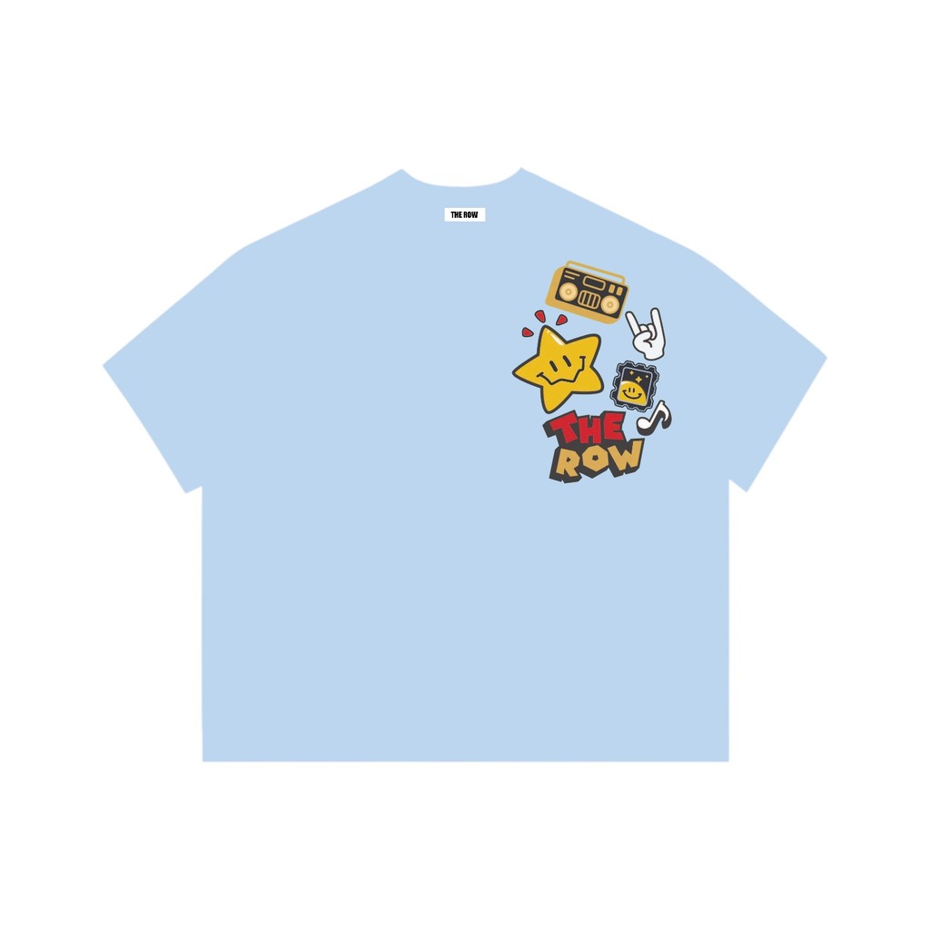 Áo Thun Boxy Local Brand THEROW Tay Ngắn Cotton 250gsm "HÌNH STICKER" Áo Phông Forrm Rộng Mùa Hè Kiểu Đẹp Unisex Nam Nữ | BigBuy360 - bigbuy360.vn