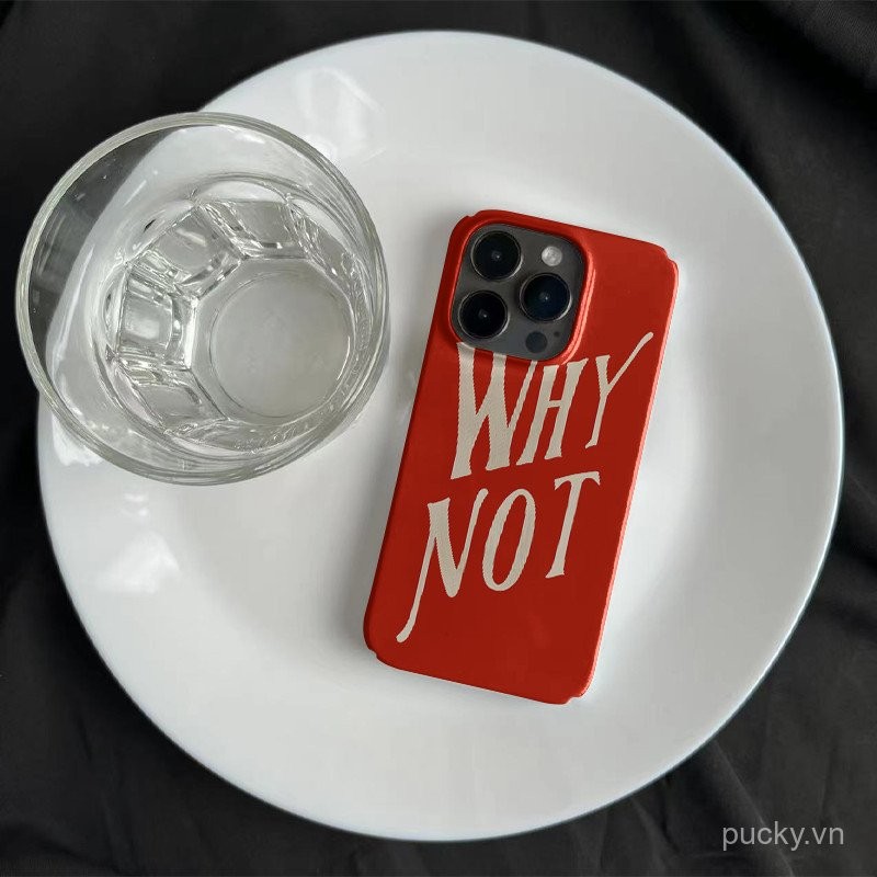 Ốp điện thoại độc đáo sáng tạo xu hướng tiếng Anh đơn giản Thích hợp cho iPhone 14promax 15promax xs