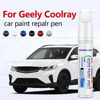 Sơn Sửa Chữa Bút Touch Up Scratch Remover DIY Phụ Kiện Ô Tô Đen Trắng Vàng Xanh Cho Geely Coolray Bin Yue SX11 2019-2025
