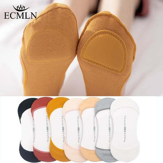 ECMLN Bàn Chân Trước Nữ Cotton Thuyền Tất Silicon, Chống Sock và Trơn Trượt cho Giày Cao Gót