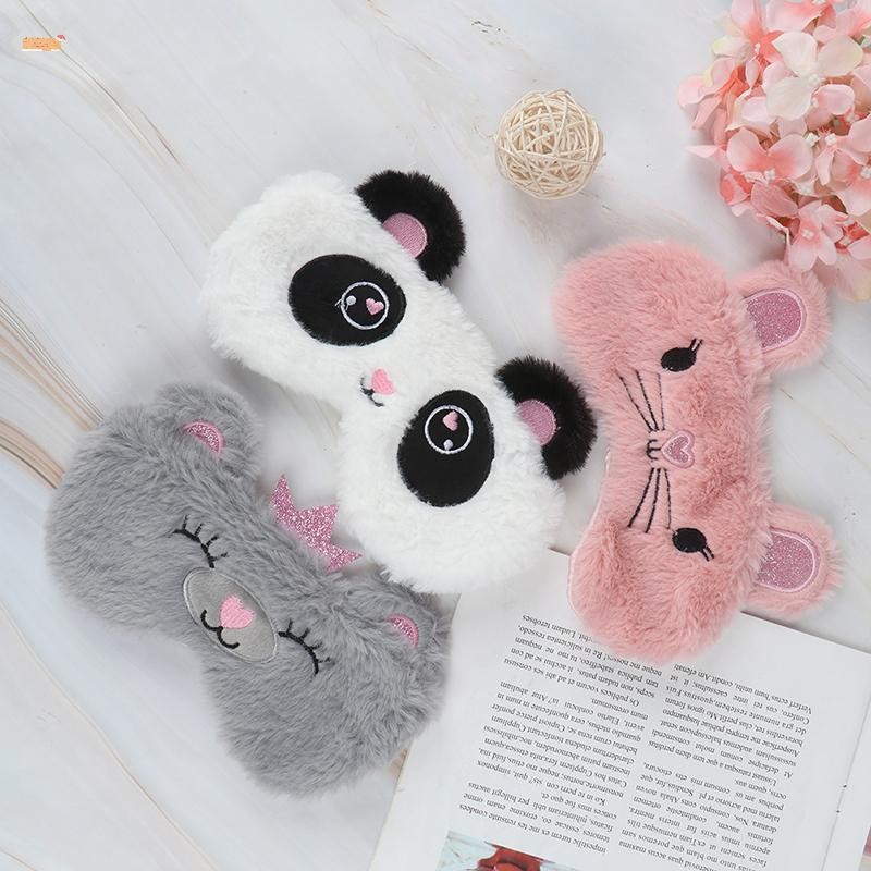 Sweet Women Plus Eye Mask White Panda Blindfold Eye Patch Eyeshade Sleep Mask PH