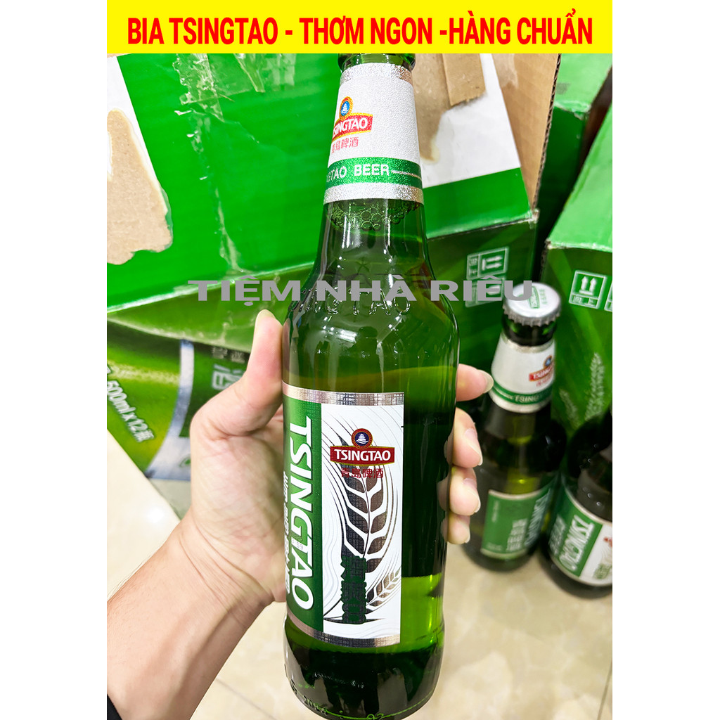 [Thùng 12 chai] Bia Thanh Đảo, bia Tsingtao, bia trung quốc thơm ngon, Đẹp mắt