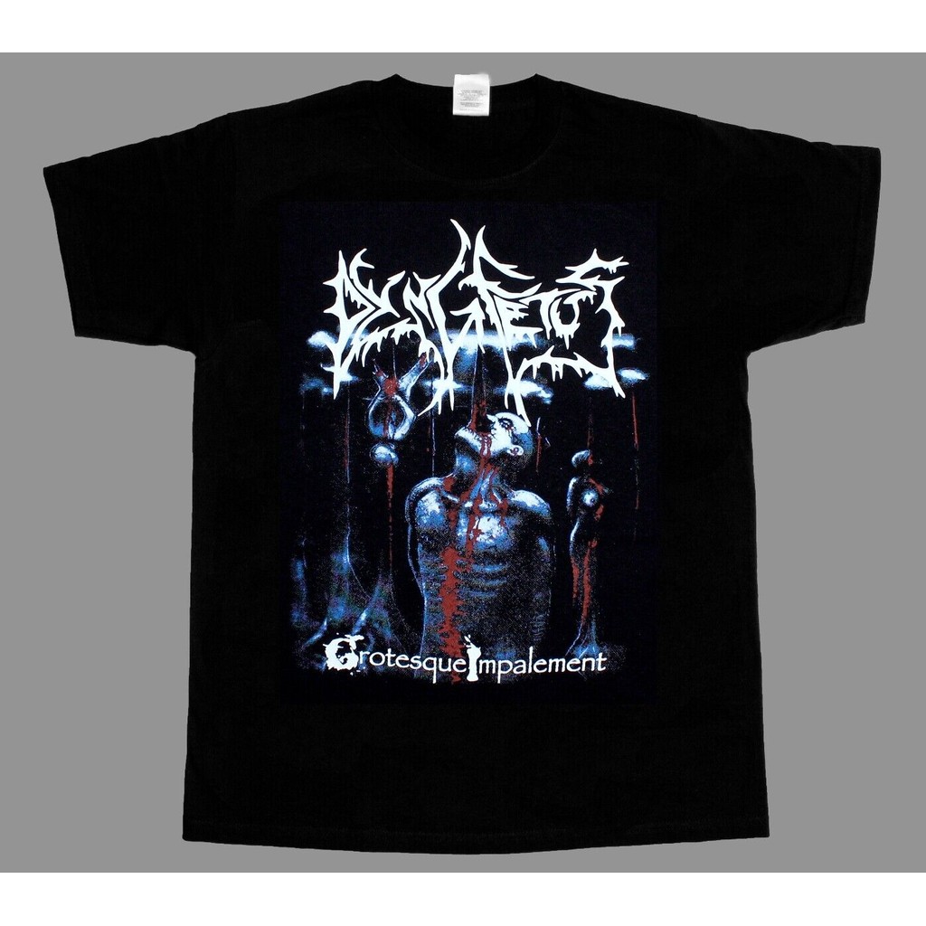 S-5XL DYING FETUS GROTESQUE IMPALEMENT DEATH ÁO THUN KIM LOẠI MỚI ĐEN