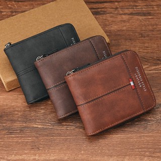 Ví Da Nam Khóa Kéo, Chất Liệu Da Mềm Mịn Cao Cấp, Nhiều Ngăn Đựng Tiền, Đựng Thẻ, Đựng Giấy Tờ, Bóp Da Nam - VH01