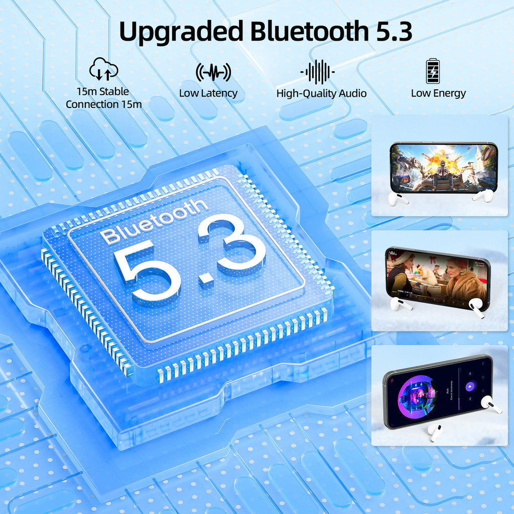 Tai nghe Bluetooth không dây GOOJODOQ có chức năng giảm tiếng ồn dịch thuật và phiên âm AI tiên tiến | BigBuy360 - bigbuy360.vn