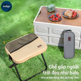Ghế gấp ngoài trời – dùng cho dã ngoại, câu cá – xếp gọn như túi mini, có dây đeo vai tiện lợi