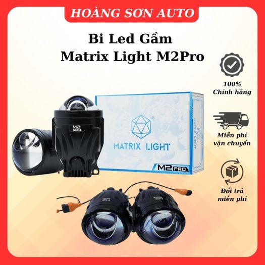 Bi Led Gầm Tích Hợp 3 Nhiệt Màu Matrix Light M2Pro (3inch,Giá 1 Cặp) Mẫu Mới Nhất - chính hãng