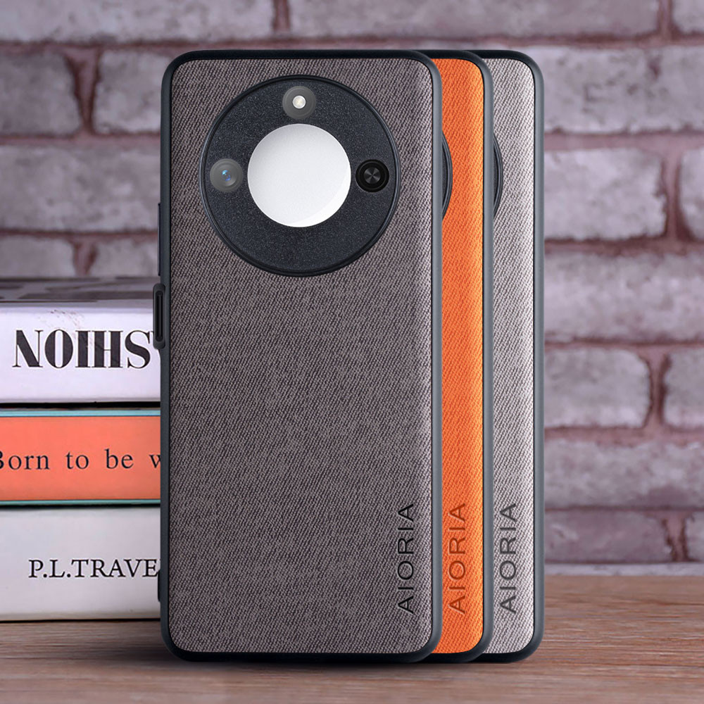 Ốp Lưng Cho Honor X9C Smart X9C 5G coque Da Dệt Sang Trọng Bao Điện Thoại funda Cho huawei Honor X9c
