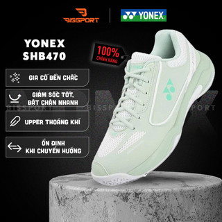 Giày Cầu Lông Yonex SHB470CR Xanh Matcha Chính Hãng - Nhẹ Nhàng - Đế Tổ Ong Siêu Bám - Bám Mọi Sàn - Bền Bỉ